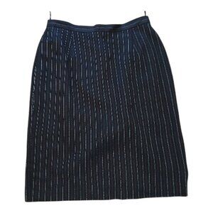 Vitage Classic Christian Dior The Suit Pinstriped Pencil Skirt Size12